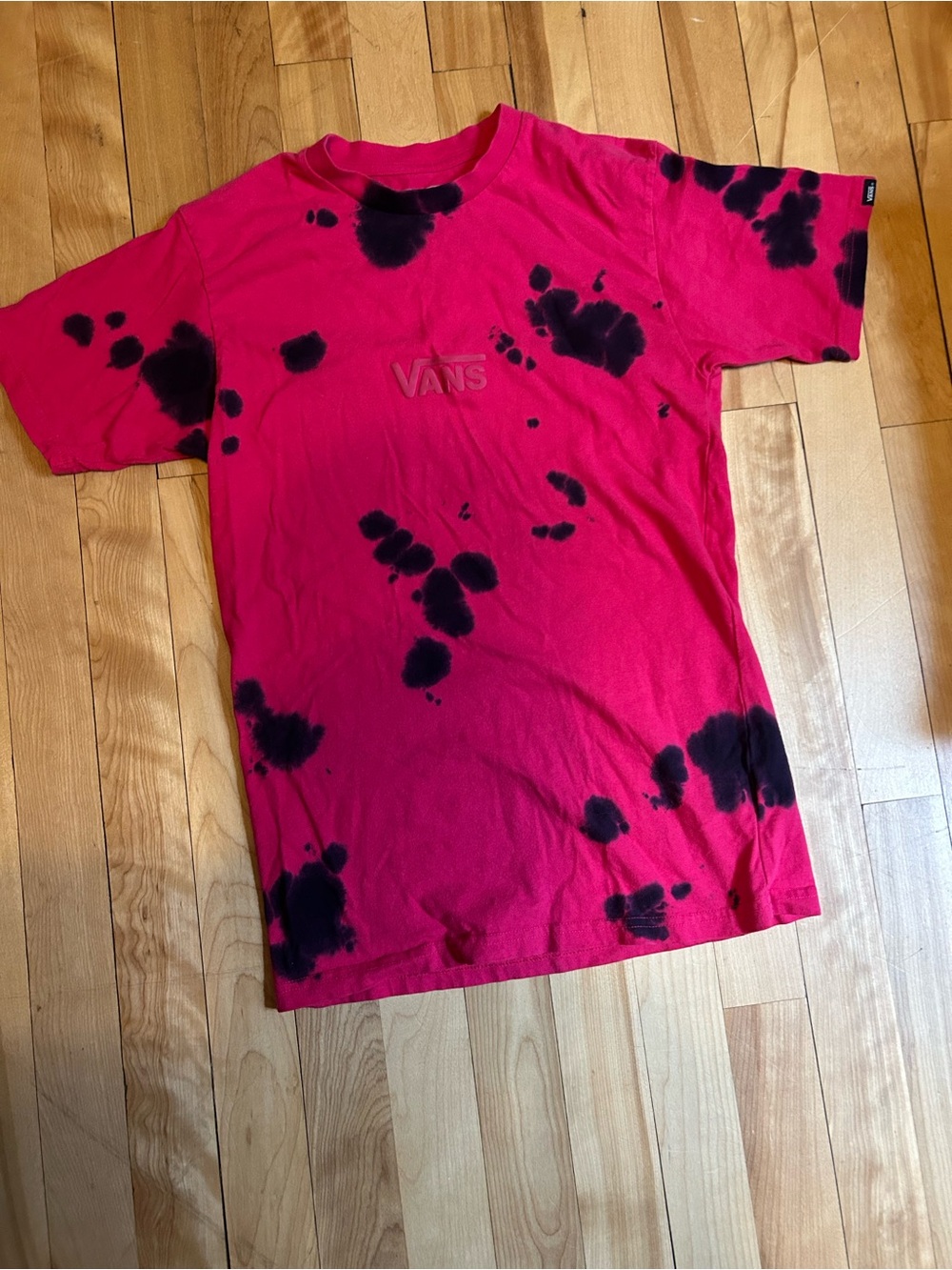 Vans Bright Pink Logo Tee